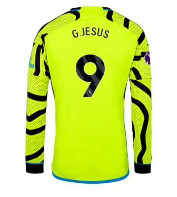 Arsenal Gabriel Jesus #9 Udebanetrøje 2023-24 Lange ærmer